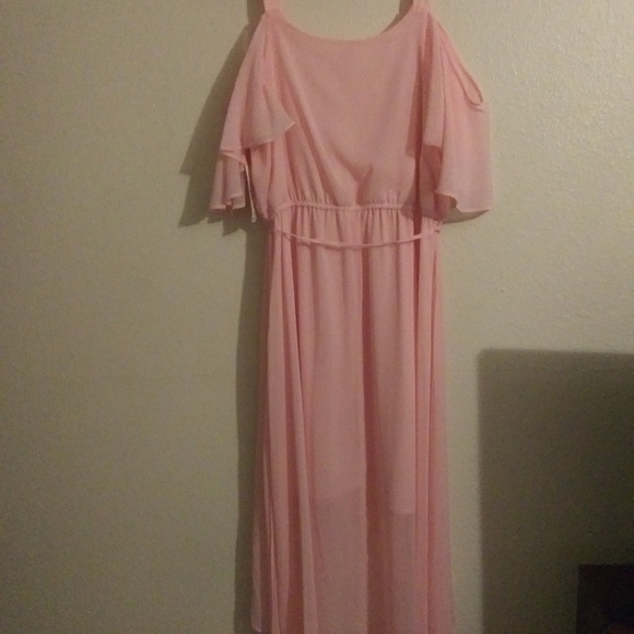 Large pink summer dress - Picture 6 of 6